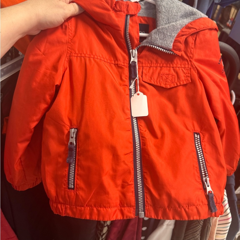 London Fog Bright Orange Hooded Kids' Jacket